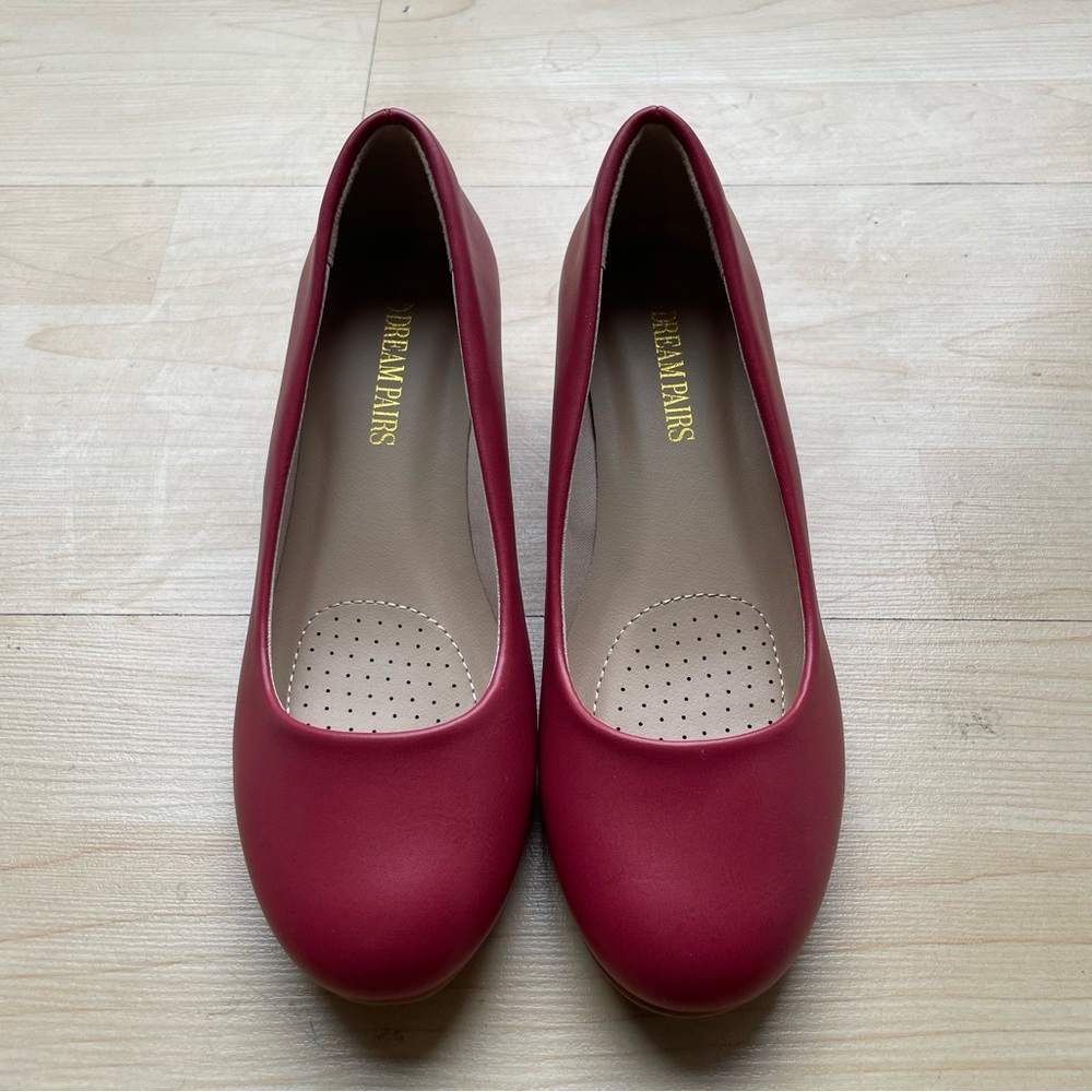 Basic Rusty Red Wedge Flats - image 2